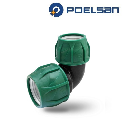 Компрессионный отвод Poelsan угловой переходной 63х50 - фото 1 - id-p169250814