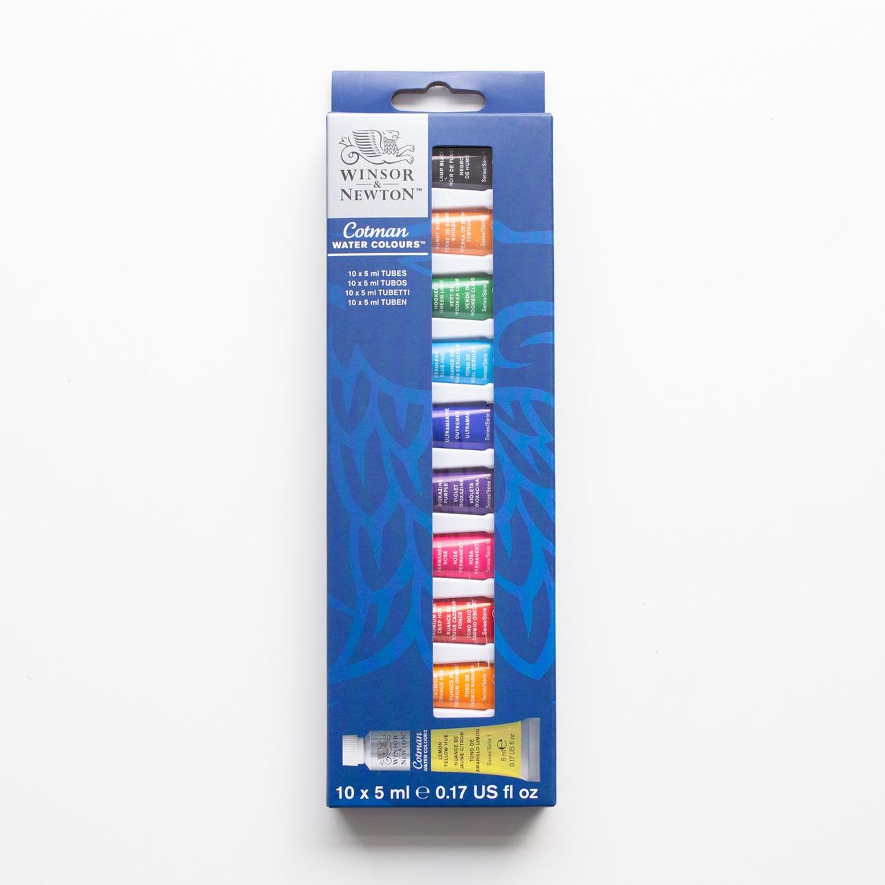Набор красок акварельных Winsor&Newton COTMAN 10 цветов 5 мл ACCESS SET - фото 1 - id-p169254987