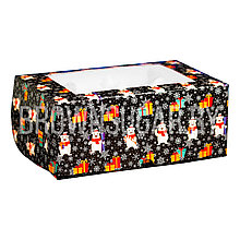 Коробка на 6 капкейков "Мишка",с окном (Россия, 25х17х10 мм)  5180884