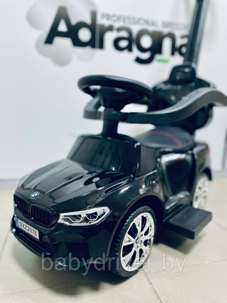 Детская машинка-каталка RiverToys BMW M5 A999MP-M (черный) Лицензия - фото 1 - id-p169255645