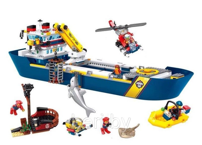 11617 Конструктор LARI Океан: исследовательское судно, аналог Лего LEGO City Ocean Exploration Ship 60266 - фото 2 - id-p169266128