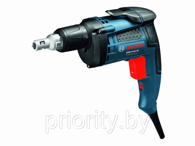 Шуруповерт BOSCH GSR 6-45 TE в чем. (701 Вт, патрон внутр. шестигр. 1/4", 12 Нм, шурупы до 6 мм)