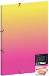 Папка на резинке Berlingo Radiance с рисунком, А4, пластик, 600 мкм., 32 мм., желтый/розовый градиент, фото 2