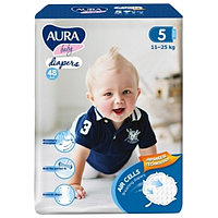 Подгузники AURA baby 5XL (11-25кг) 48шт