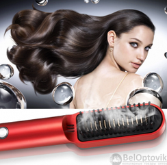 Электрическая расческа Выпрямитель Straight comb FH909 (выпрямление волос) Красная