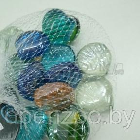 Barbus Glass 015 Марблсы в сетке МИКС ракушки 17-19мм 200гр - фото 1 - id-p153525573