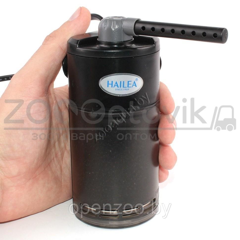 Hailea Фильтр-мини внутр. для нано аквариумов, угловой с дожд. флейтой и рег. потока, 3,5W (50-200лч,акв. до - фото 3 - id-p147653798