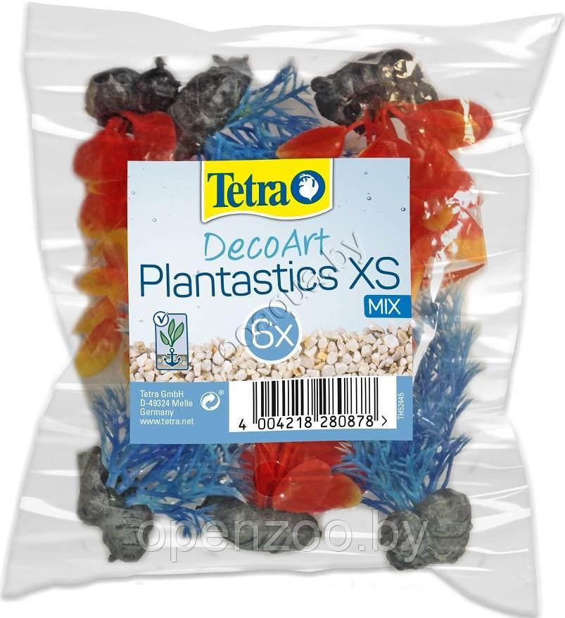 Tetra Растение пластиковое мини Tetra DecoArt Plant XS Mix Refil 6см разноцветное (6шт) - фото 1 - id-p114219834