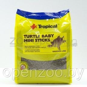 Tropical Turtle Baby Mini Sticks Универсальный корм для молодых черепах в виде плавающих палочек, 1 кг.(пакет)