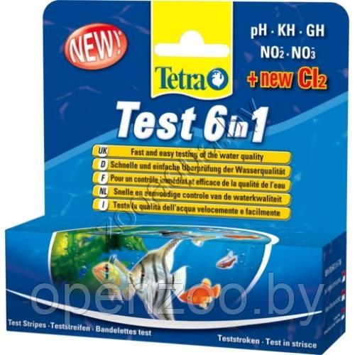 Tetra TETRA Тест 6 в 1 (+СL2) полоски 25 шт NEW - фото 1 - id-p89194706