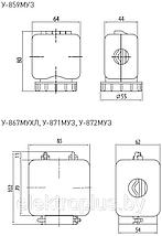 Ответвительный сжим (орех) У-872М (95-150 мм.кв.; 95-120 мм.кв.) EKF PROxima, фото 3