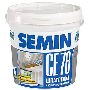 Шпатлевка финишная универсальная Semin СЕ-78 New (white cover), 15 кг, фото 2