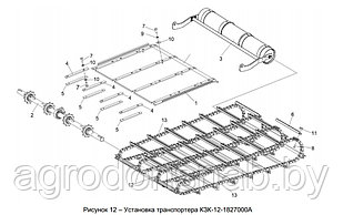 Транспортер н/к сплошной асимметричный КЗК-12-1827000А