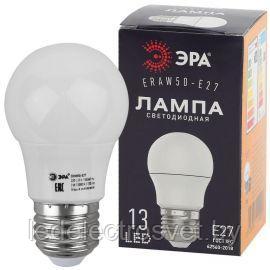 Лампа ERABL50-E27 LED A50-3W-E27 (диод. груша белая, 13SMD, 3W, E27, для белт-лайт) ЭРА