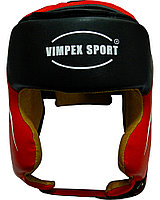 Шлем боксерский Красный Vimpex Sport 5041 Размер L, шлем для единоборств, шлем боксерский