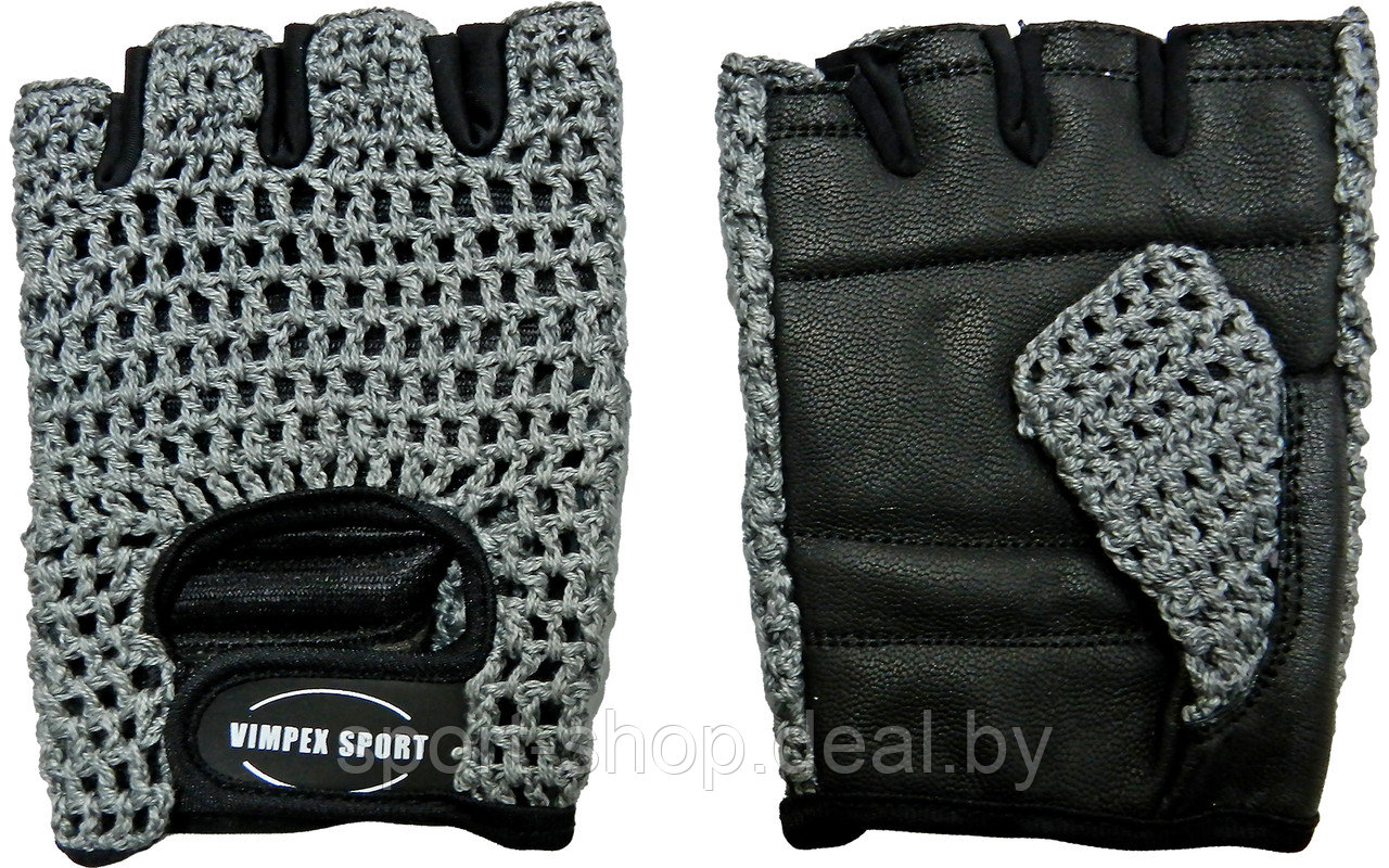Перчатки атлетические Серые Vimpex Sport CLL 350 Размер XS, перчатки для фитнеса, велоперчатки - фото 2 - id-p169344379