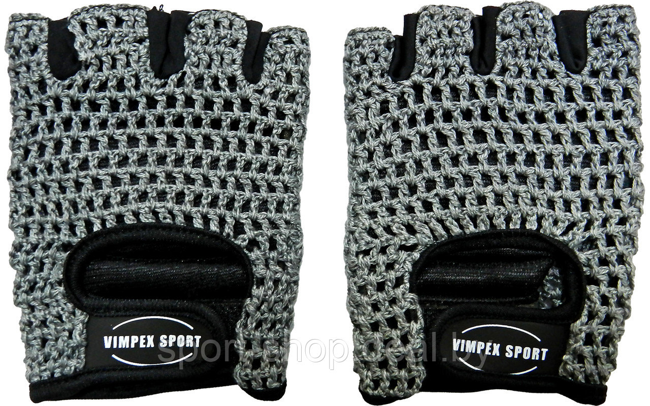 Перчатки атлетические Серые Vimpex Sport CLL 350 Размер S, перчатки для фитнеса, велоперчатки - фото 1 - id-p169344404