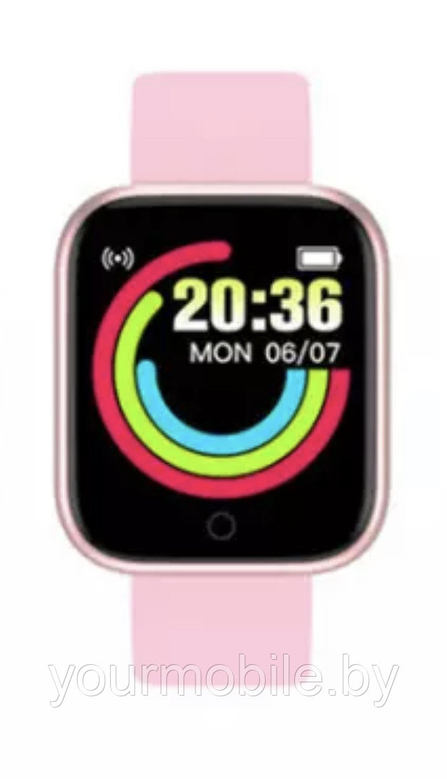 Умные часы Macaron Color Smart Watch Розовый - фото 1 - id-p169346373