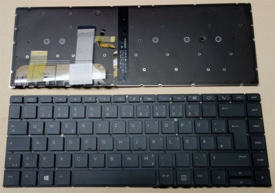 Клавиатура HP EliteBook 1040 G4 черная, с подсветкой - фото 1 - id-p169346300