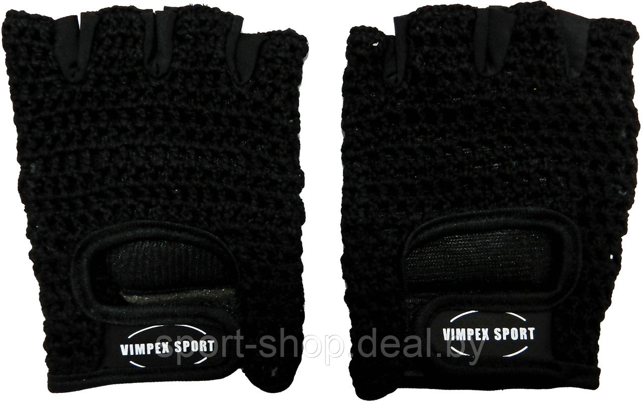 Перчатки атлетические Черные Vimpex Sport CLL 250 Размер XS, перчатки для фитнеса, велоперчатки, перчатки - фото 1 - id-p169348834