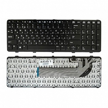 Клавиатура для ноутбука HP Probook 450 G1 черная, с рамкой - фото 1 - id-p169350724