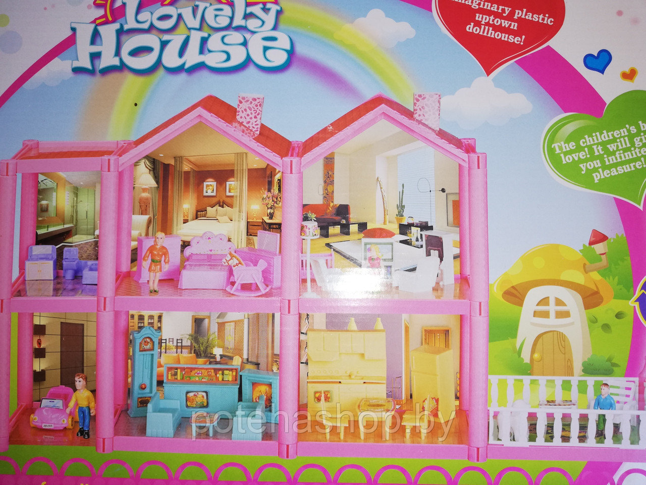 Дом для кукол "Lovely House" (136 деталей) 955 - фото 9 - id-p169354447
