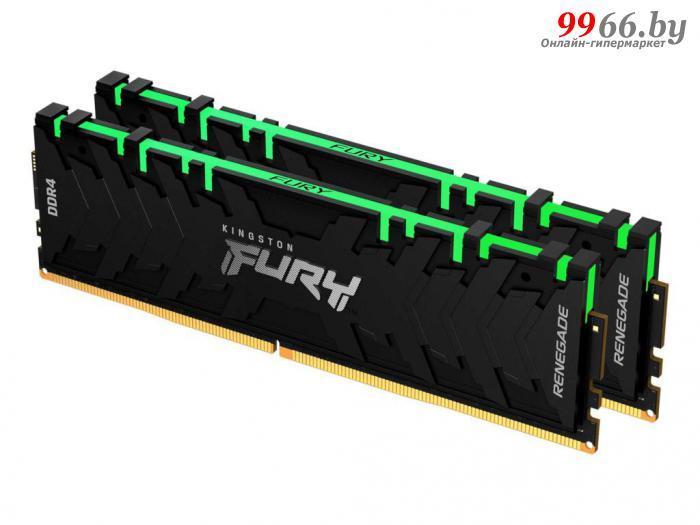 Модуль памяти Kingston Fury Renegade RGB DDR4 DIMM 3600Mhz PC28800 CL16 - 16Gb Kit (2x8Gb) KF436C16RBAK2/16 - фото 1 - id-p168961164