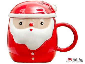 Чайная кружка новогодняя Эврика Дед мороз N 3 360ml 30509