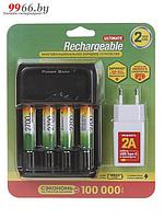 Зарядное устройство GP + 4 ак. AA 2700 mAh 270AAHC/MHSPBA-2CR4