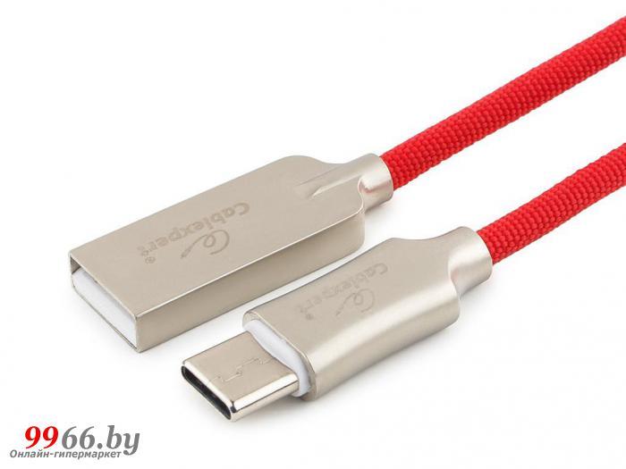 Аксессуар Gembird Cablexpert Platinum USB 2.0 AM/Type-C 1m Red CC-P-USBC02R-1M