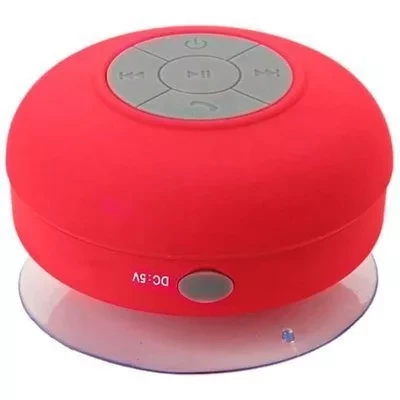 Водонепроницаемая Bluetooth колонка для душа BathBeats (красный) - фото 1 - id-p168488960