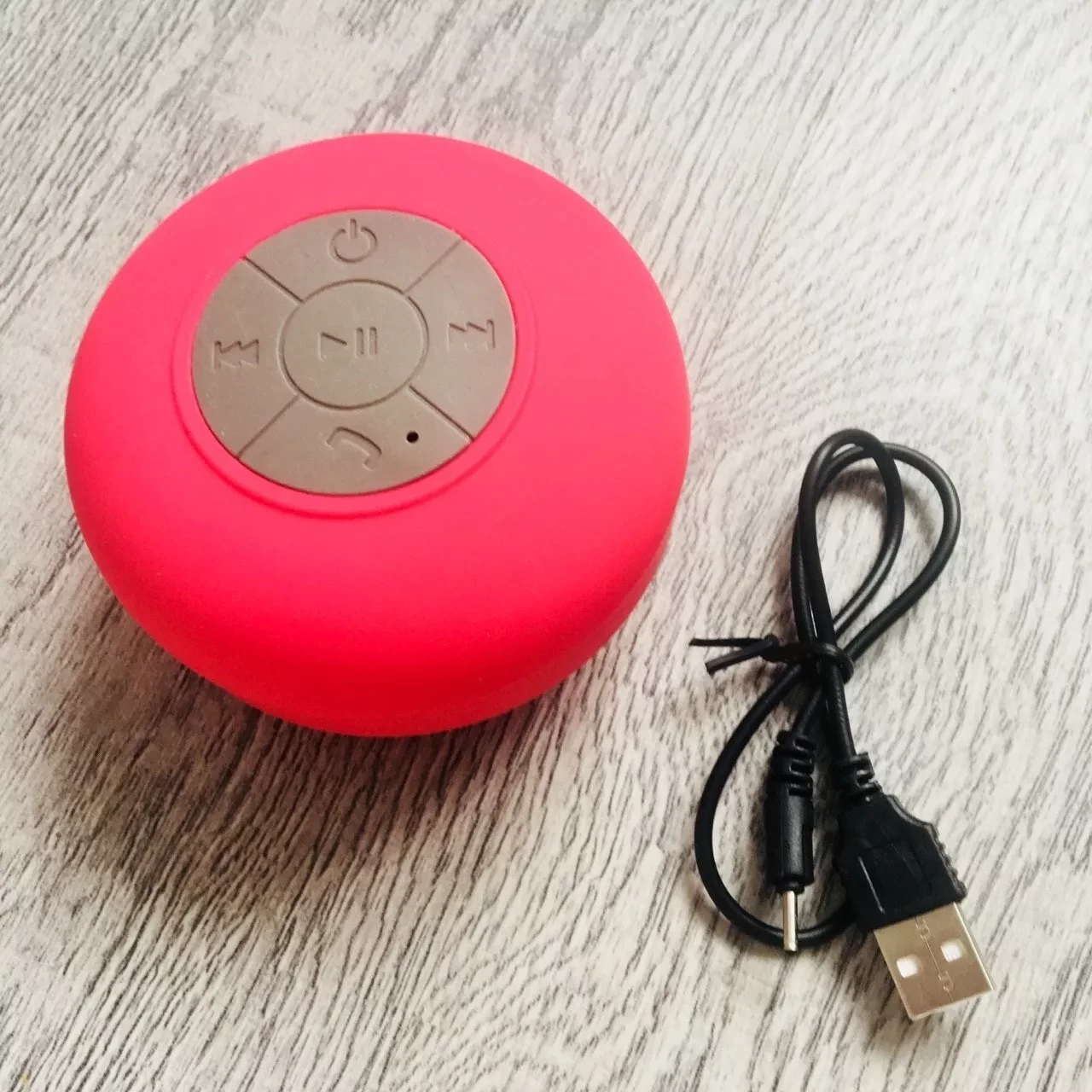 Водонепроницаемая Bluetooth колонка для душа BathBeats (красный) - фото 2 - id-p168488960