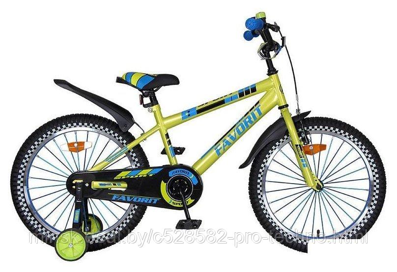Детский велосипед Favorit Sport 20 (лаймовый, 2020)