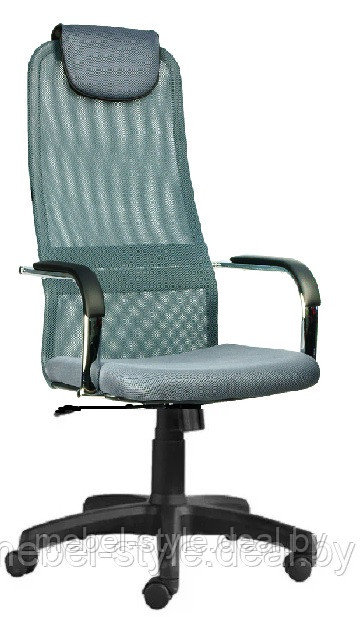 Компьютерное кресло EP 708  для работы в офисе и дома, стул EP 708 ткань сетка (черная,серая)