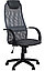 Компьютерное кресло EP 708  для работы в офисе и дома, стул EP 708 ткань сетка (черная,серая), фото 7