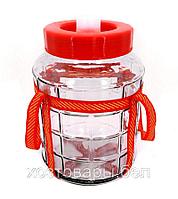 Банка с гидрозатвором 9л с ручками