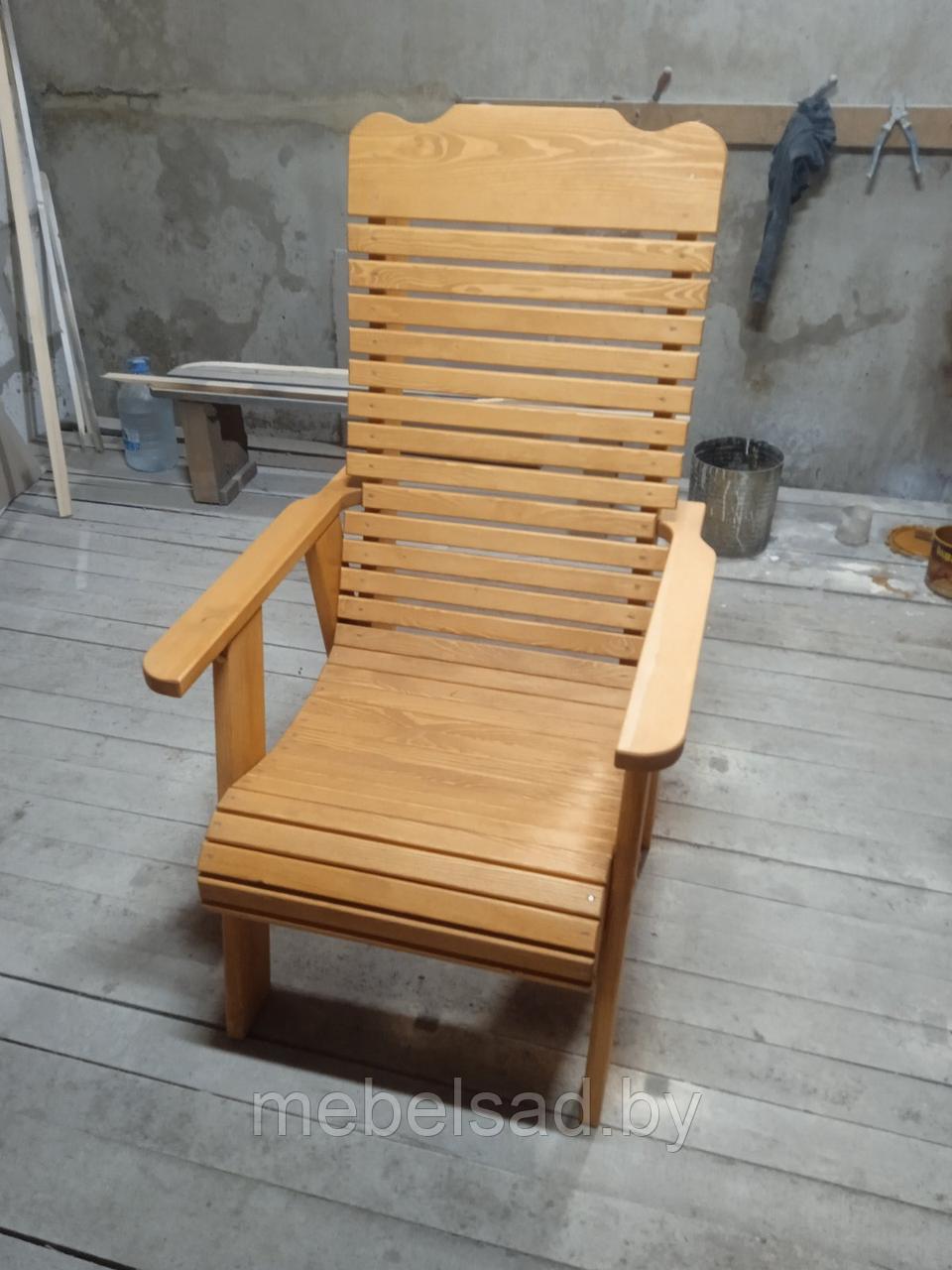 Кресло-трон садовое и банное из массива сосны "Элегант №2" - фото 2 - id-p165330828