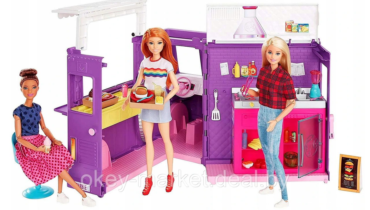 Игровой набор Barbie Фургон Food Truck GMW07 - фото 5 - id-p169362179