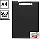 Папка-планшет с зажимом OfficeSpace А4, пластик, черный, фото 2