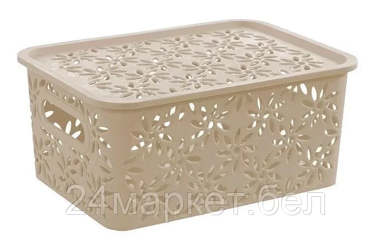 Ромашки латте, 14л, с крыш. 5131 Корзинка для хранения VIOLET, фото 2