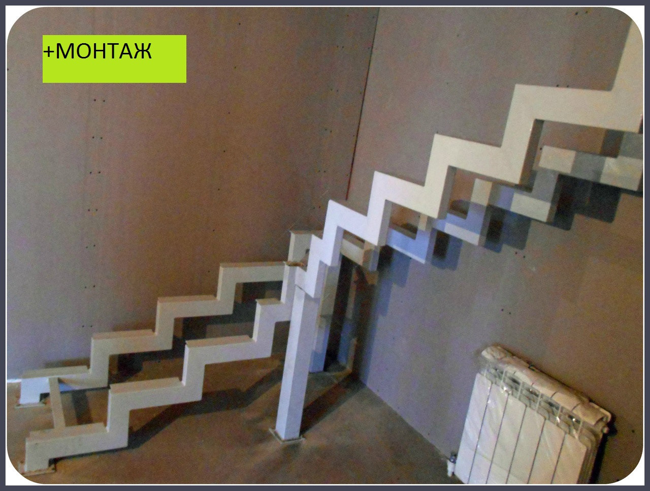 Косоур лестницы, лестницы металлические модель 27