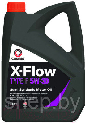Моторное масло COMMA X-FLOW TYPE F 5W30 4L - фото 1 - id-p169380296