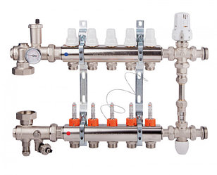 Коллектор ICMA со встроенными расходомерами, регулирующим клапаном дифференциального давления, 3-х ходовой