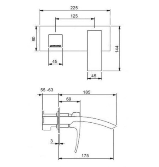 Смеситель для умывальника GAPPO G1007-2 - фото 6 - id-p169381098