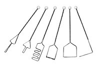 Набор из 6 зондов постановочных по Рау с шариками на витых ручках