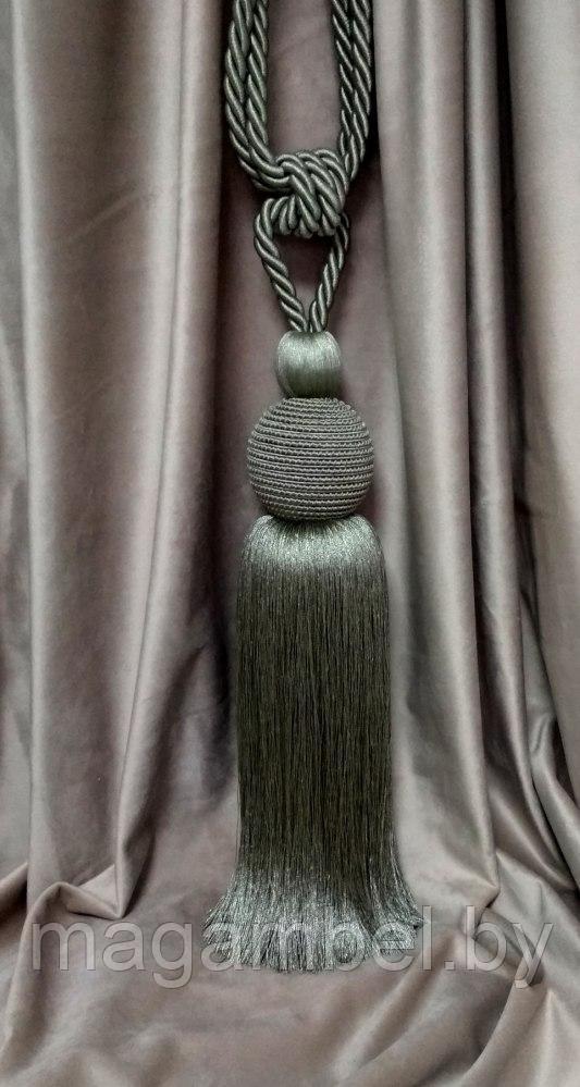 Кисть серо - зеленая для штор и гардин цвет М21