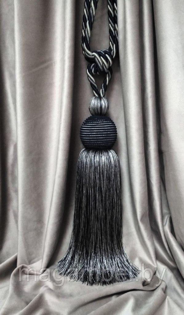 Кисть сине - бежевая для штор и гардин цвет М69+70