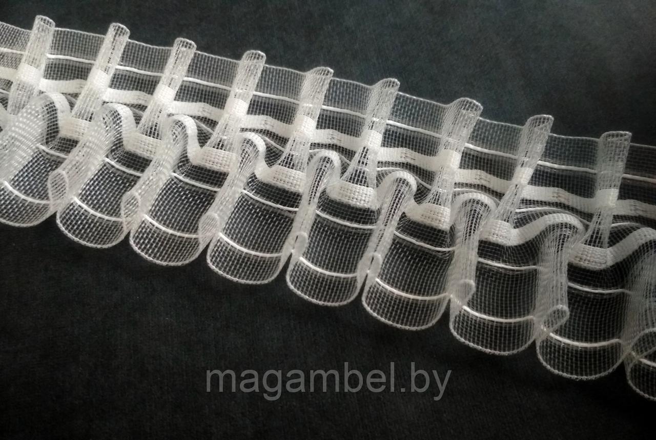 Узкая лента для штор  буфы 6 см. (сборка 1:2)