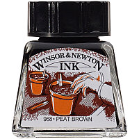 Чернила Winsor&Newton DRAWING INK 14 мл PEAT BROWN