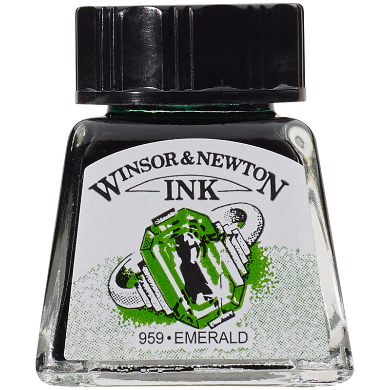 Чернила Winsor&Newton DRAWING INK 14 мл EMERALD